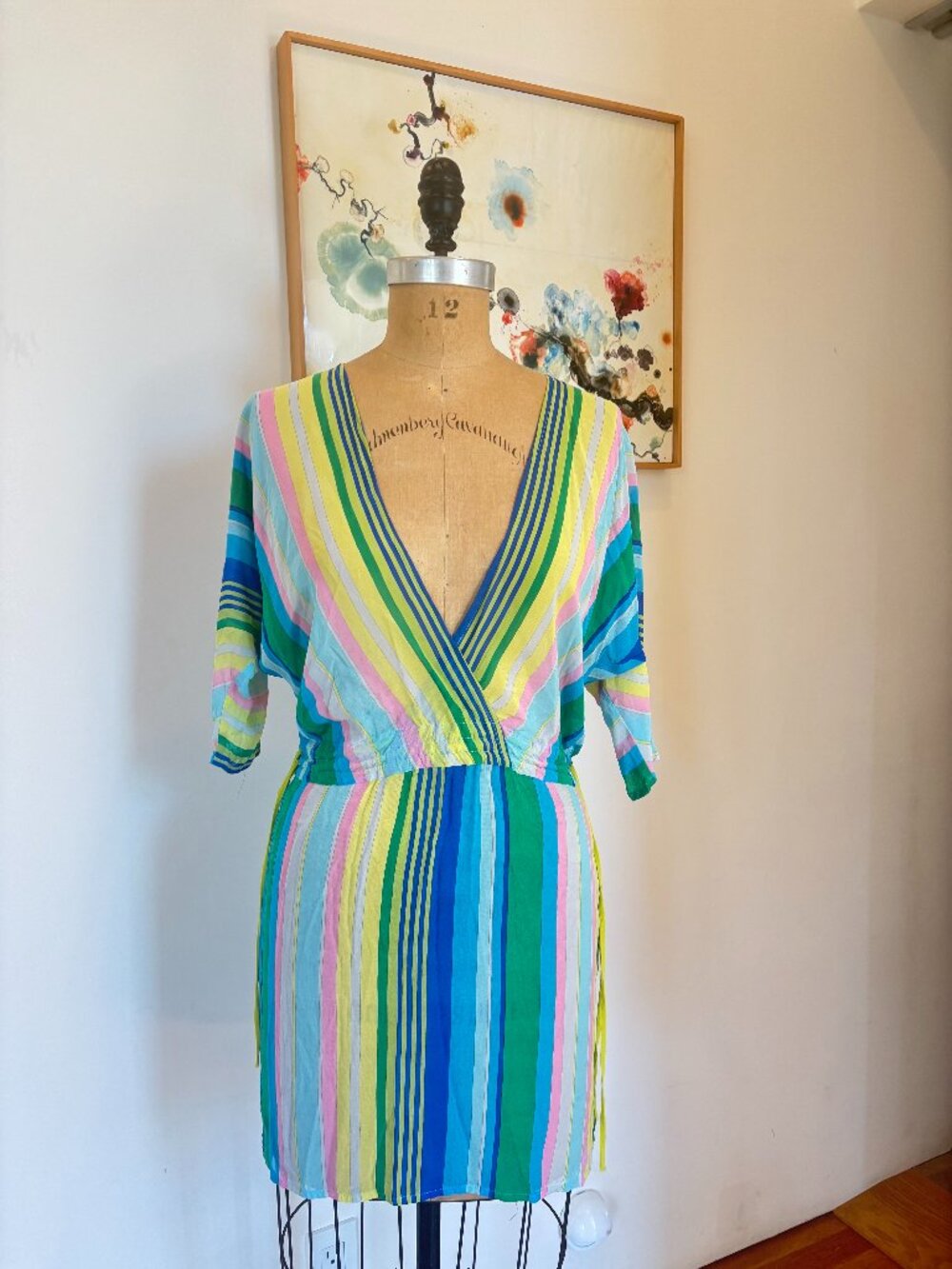 Petro Zillia Multicolor Striped Swim Coverup